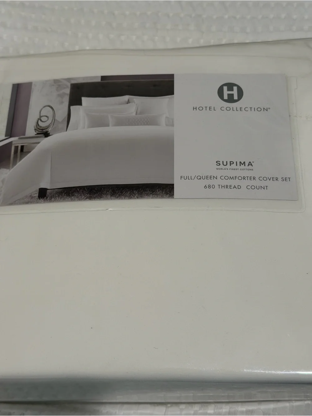 Hotel Collection Supima Duvet Cover Set in White
